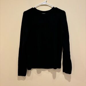 Old Navy Black Chenille Crewneck Sweater Size M